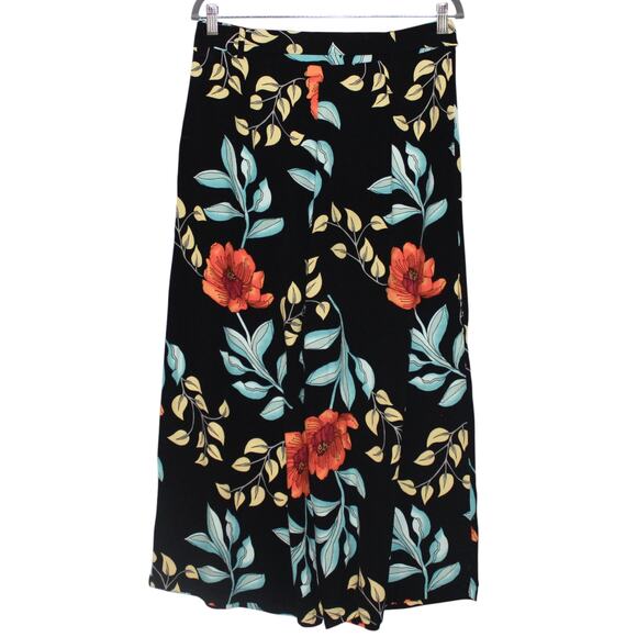 KOTON Colorful Floral Culotte Pants Size Medium - Picture 4 of 4